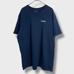 ☆patagonia☆パタゴニア☆P-6ロゴTシャツ☆プリントTシャツ☆バックプリント☆ネイビー☆XL☆C26M