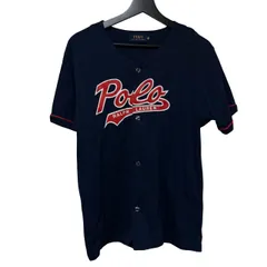  POLO RALPH LAUREN ポロラルフローレン ベースボールシャツ 紺 M ヘインズブランズジャパン 正規品 メンズ【B104】
