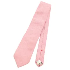 Paul Smith ポールスミス シルク 日本製 チェック柄 ネクタイ  ピンク系 メンズ 古着