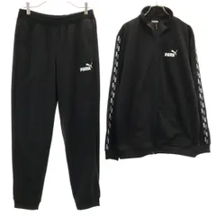 PUMA プーマ 長袖 ジャージジャケット 上下 セットアップ M ブラック レディース 古着