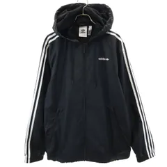 adidas アディダス ジップジャケット M ブラック メンズ 古着