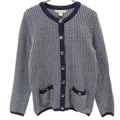 Banana Republic バナナリパブリック ニット ノーカラージャケット S ホワイト系 レディース 古着のサムネイル