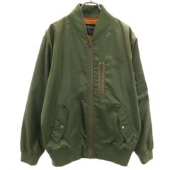 STUSSY ステューシー MA-1 フライトジャケット M カーキ メンズ 古着