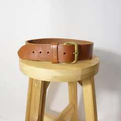 vintage ベルト レザー ブラウン キャメル オーストラリア製 本革 ワイド