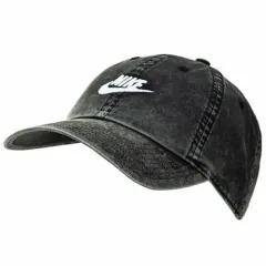 ナイキ ヘリテイジ 86 ウォッシュド キャップ ブラック