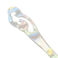 虹色 かんざし 簪 シンプル 軽い プラ 普段使い カジュアル ヘアアクセサリー