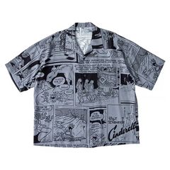 Porter Classic DISNEY VC/PC ALOHA COLLECTION ALOHA SHIRT / CINDERELLA 포터 클래식 디즈니 알로하 셔츠 신데렐라(BLACK)[DP-024-3285]