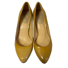  Cole Haan コールハーン NIKE AIR エナメル パンプス ベージュ 7B 24cm【B100】