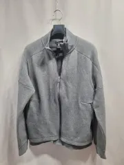 アディダス グレー ジップアップ ジャケット