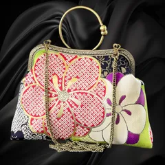 【No.814】着物リメイクバッグ、和風オリジナルバッグ、着物ショルダーバッグ
