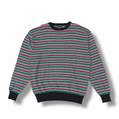 参考上代27,500円 未使用 DESCENDANT 25SS NALU CREW NECK KNIT  ニット セーター ディセンダント 251MADS-KNM01 パープル 4 （10550M）のサムネイル