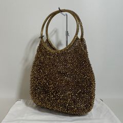 2605-285｜アンテプリマ ワイヤーバッグ ハンドバッグ ブラウン 花 
