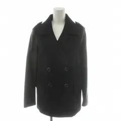 ジルスチュアート JILL STUART ピーコート Pコート ミドル丈 レース 切替 羊革 ウール アウター S 黒 ブラック 092-259022 /AN67 ■ECE003のサムネイル
