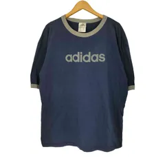 アディダス adidas 90-00S USA製 ロゴ リンガーTシャツ メンズ JPN：XL 