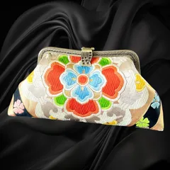 【No.818】着物リメイクバッグ、和風クラッチバッグ、着物ショルダーバッグ