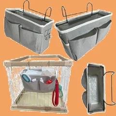 ペット用品 収納バッグ オムツストッカー K-Bom ベッドサイド・ケージ対応 犬猫用 吊り下げ式ポケット