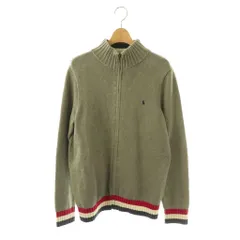 ポロ バイ ラルフローレン Polo by Ralph Lauren ジップアップジャケット ニット XL グレー /DO ■ECD001