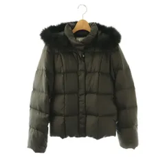 ネットディマミーナ NETTO di MAMMINA ダウンジャケット フード付き 36 ブラック /ES ■ECD002