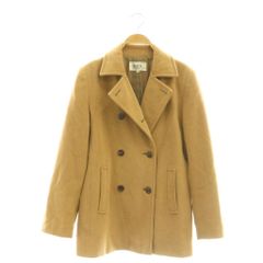 自由区 オンワード樫山 Pコート ダブル 38 キャメル /HK ■ECC002