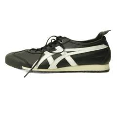 オニツカタイガー Onitsuka Tiger メキシコ66 MEXICO 66 SD スニーカー シューズ ローカット レザー 26.0cm 黒 白 ブラック ホワイト 1183A872 0311