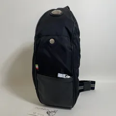 2603-13｜美品｜オロビアンコ ボディバッグ ナイロン レザー ブラック