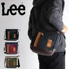 Lee リー creature クリーチャー ミニショルダーバッグ ショルダーポーチ 斜め掛けバッグ コンビカラー メンズ レディース　ブラックのサムネイル