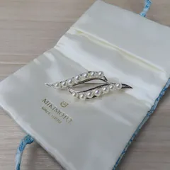 MIKIMOTO ミキモト パール 真珠 ブローチ 総重量6.6g シルバー