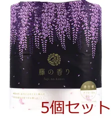 トイレットペーパー　四国特紙 トイレットペーパー 藤の香り ダブル 30m×4ロール  4901733311103 ×5個セットのサムネイル