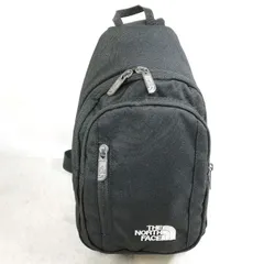 【中古】ザノースフェイス ブラック×ナイロン ボディバッグ