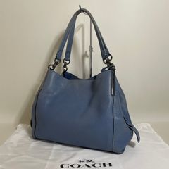 COACH 2WAY ハーフムーン ワンショルダー ハーレー ホーボー ブルー