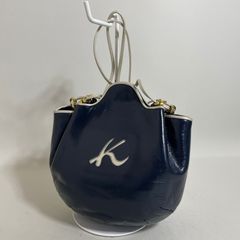 Kitamura キタムラ レザー ショルダーバッグ ネイビー - メルカリ