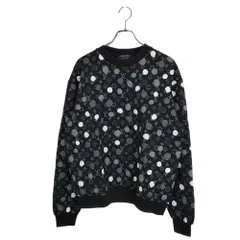 LOUIS VUITTON ルイ・ヴィトン x YK YAYOI KUSAMA 草間 彌生 ドット モノグラム スウェット トレーナー RM231H IHN HOY26W L ブラック/グレー メンズ
