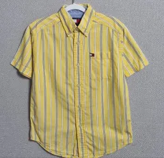 キッズ) 6歳) Tommy Hilfiger トミーヒルフィガー 黄色 半袖 シャツ