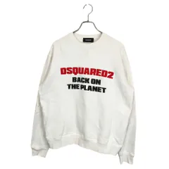 DSQUARED2 ディースクエアード 22AW Logo Sweatshirt ロゴ プルオーバースウェット トレーナー S71GU0554 L ホワイト メンズ