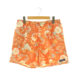 パタゴニア Patagonia メンズ・バギーズ・ショートパンツ 花柄 ロゴ M オレンジ 57022 /DF ■GY18