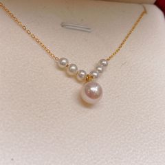 未使用 18k パール3連ネックレス 真珠 刻印あり 綺麗キラキラ - メルカリ