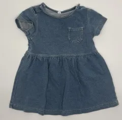 【新入荷!!】☆セット割対応☆ ブランド不明 ベビー デニム ワンピース 80cm （2011）
