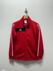 アディダス 赤 3本線 トラック ジャケット 150 キッズ ジャージ