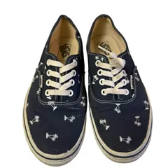  VANS オーセンティック パームツリー 刺繍 ネイビー 24.5cm レディース V44CL PALM【B100】