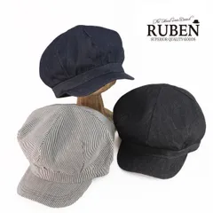 ルーベン RUBEN  デニムビッグキャスケット DENIM BIG CAS 帽子 おしゃれ メンズ帽子 メンズ レディース帽子 レディース ユニセックス  カジュアル シンプル  UVカット サイズ調整可能 デニム 春 夏 秋 冬 年間商品 RUS5006のサムネイル