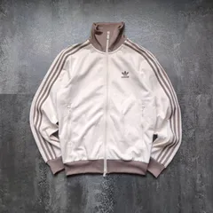 Adidas Track Jacket Mens M Wonder White / Trace Brown アディダス トラックジャケット メンズ M アイボリー / ブラウン