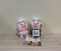 まとめ 幸せを料理する子豚 ぬいぐるみ キーホルダー セット