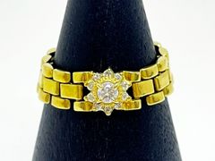 月初特別値下げ！K18 18金 ダイヤ D1.00ct 刻印あり リング | Mercari