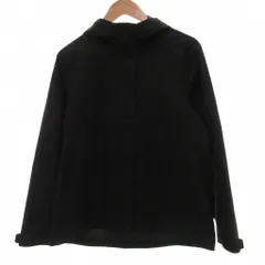 ユニクロ UNIQLO マウンテンパーカー ジャケット XL ジップアップ フード 黒 ブラック /AE ■GY58