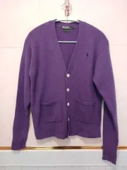 ポロ ラルフローレン ラムウール 100% 素材 カーディガン 75 (S サイズ)