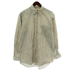 マックレガー マクレガー McGREGOR シャツ 長袖 ストライプ M 青 ブルー 黄色 イエロー /XZ ■GY60