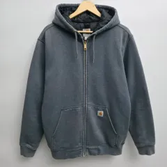 M Carhartt カーハート サーマル フーディー ジップアップ チャコールグレー レイン ディフェンダー