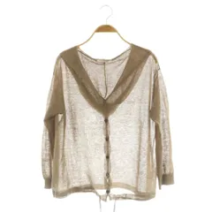 エニィスィス エニシス anySiS シアーニットカーディガン フード 4 ブラウン /MY ■OS ■ECB001