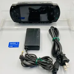 【動作確認済み】【新品バッテリー付】【スティック難あり】PSP本体 [ブラック] PSP-1000 メモリーカード付／ACアダプター付 プレイステーション・ポータブル SONY ソニー FE15