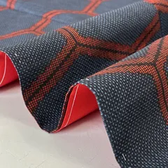 本場大島紬 裄67 正絹 泥藍染め 亀甲 一元式 袷 着物 MK-5017